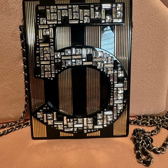 CHANEL Black and Gold Crossbody Bag - Picture 2 of 7